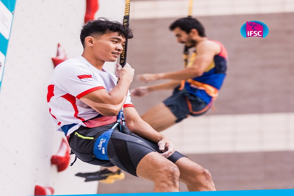 Bangga! Atlet Panjat Tebing Indonesia Kiromal Katibin Duduki Ranking 1 Dunia